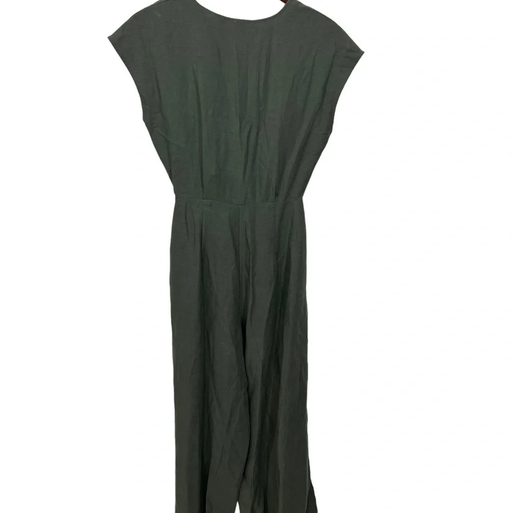 Aritzia Wilfred Brax Wrap Tie Back Jumpsuit Green Size 2